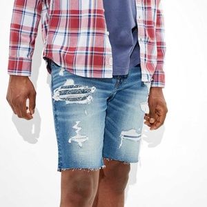 AE AirFlex+ Patched Denim Short - Medium Wash (31)